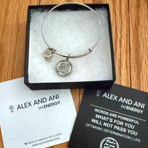ALEX & ANI silver What’s For You Will Not Pass bracelet